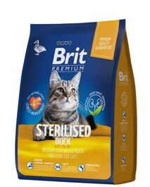 Brit Premium Cat Sterilized Duck & Chicken с уткой и курицей для стерилизованных кошек.